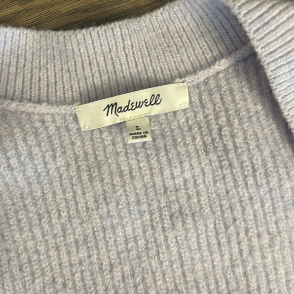 Lavender Madewell Square Neck Sweater - Picture 3 of 4
